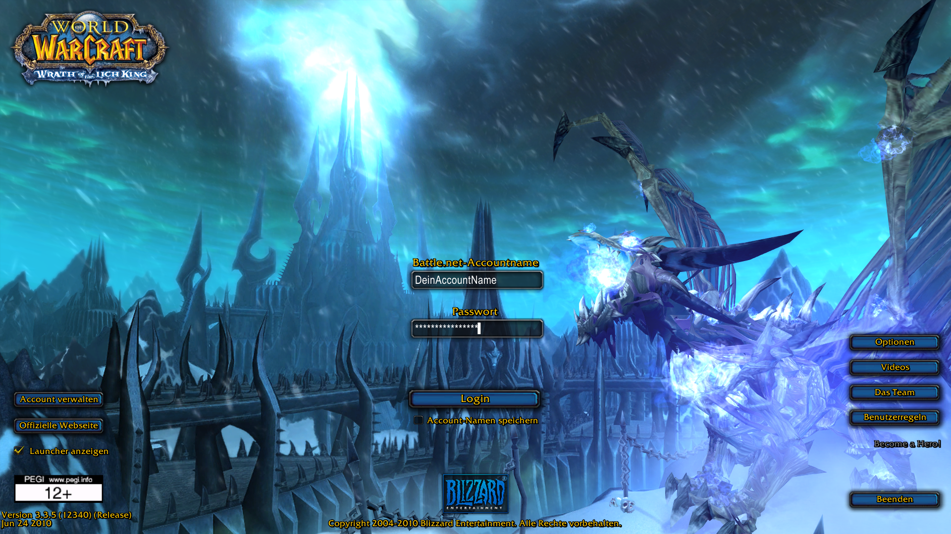 World-of-Warcraft-Loginbildschirm